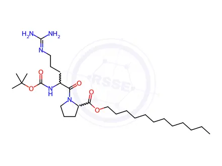 Chemical structure of BOC-ARG-PRO-LAURYL ESTER LAURATE