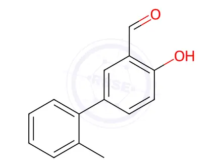 Chemical structure of 2-Formyl-4-(2-methylphenyl)phenol