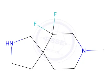 Chemical structure of 6,6-Difluoro-8-methyl-2,8-diazaspiro[4.5]Decane