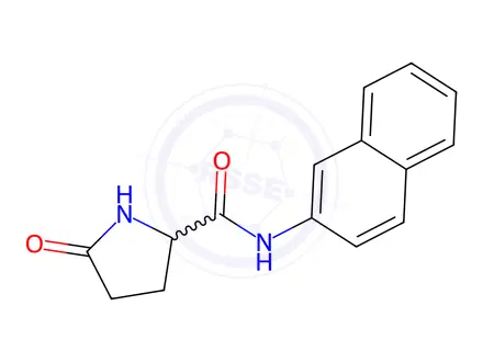 Chemical structure of N-(naphthalen-2-yl)-5-oxopyrrolidine-2-carboxamide