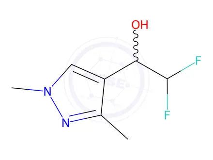 Chemical structure of 1-(1,3-dimethyl-1H-pyrazol-4-yl)-2,2-difluoroethanol