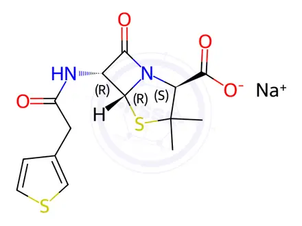 Chemical structure of Ticarcillin Sodium EP Impurity A Sodium Salt