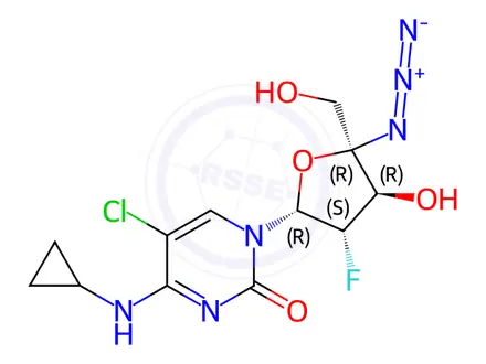 Chemical structure of Azvudine Impurity 42