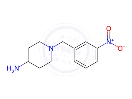Chemical structure of 1-(3-Nitrobenzyl)piperidin-4-amine dihydrochloride