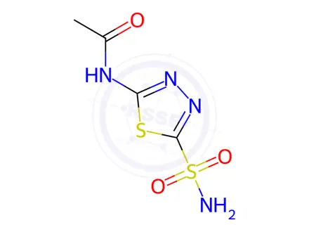 Chemical structure of Acetazolamide