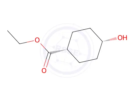 Chemical structure of ethyl cis-4-hydroxycyclohexanecarboxylate