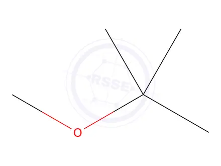 Chemical structure of Methyl-tert-butylether