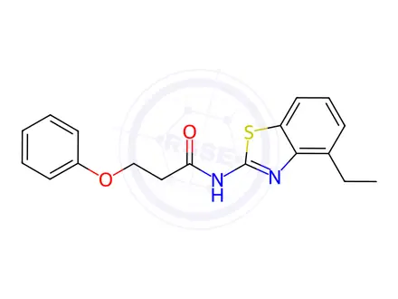 Chemical structure of N-(4-Ethylbenzo[d]thiazol-2-yl)-3-phenoxypropanamide