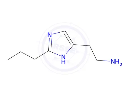 Chemical structure of 2-(2-Propyl-1H-imidazol-5-yl)ethan-1-amine