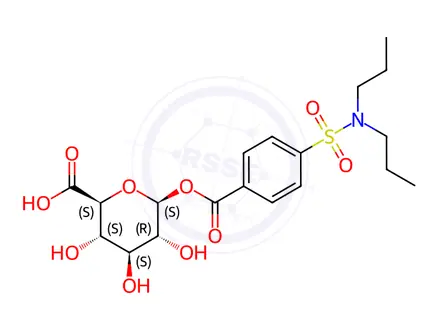 Chemical structure of Probenecid Acyl β-D-Glucuronide >90%