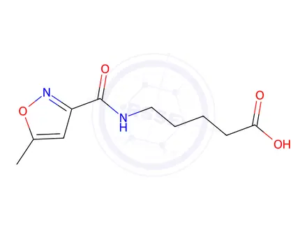 Chemical structure of 5-(5-Methylisoxazole-3-carboxamido)pentanoic acid