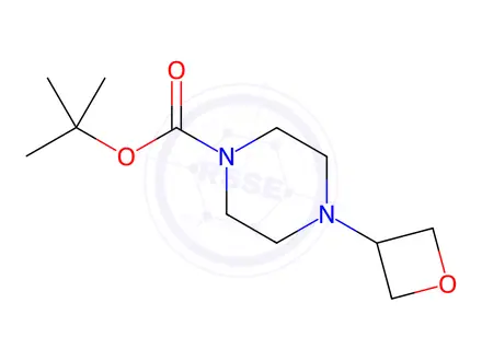 Chemical structure of tert-Butyl 4-(oxetan-3-yl)piperazine-1-carboxylate