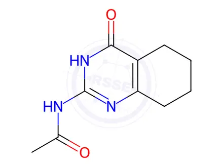 Chemical structure of N-(4-oxo-3,4,5,6,7,8-hexahydroquinazolin-2-yl)acetamide