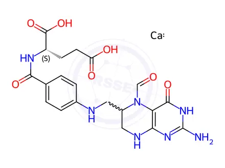 Chemical structure of Calcium folinate