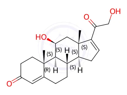 Chemical structure of Hydrocortisone Impurity 153