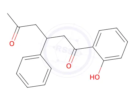 Chemical structure of Warfarin Sodium Impurity 64