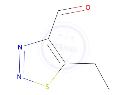Chemical structure of 1,2,3-Thiadiazole-4-carboxaldehyde, 5-ethyl-(9CI)
