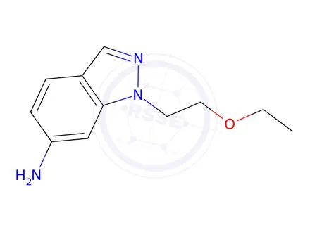 Chemical structure of 1-(2-Ethoxyethyl)-1h-indazol-6-amine