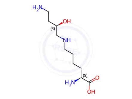 Chemical structure of hypusine
