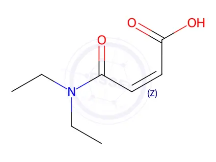 Chemical structure of N,N-Diethylmaleamic acid