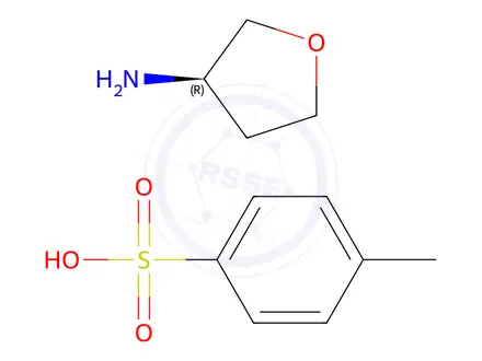 Chemical structure of (R)-Tetrahydrofuran-3-amine-4-methylbenzenesulfonate