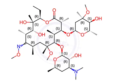 Chemical structure of Clarithromycin Impurity O