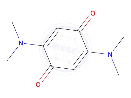 Chemical structure of p-Benzoquinone, 2,5-bis(dimethylamino)-(8CI)