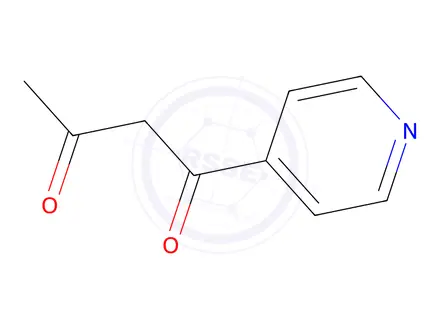 Chemical structure of 1-(pyridin-4-yl)butane-1,3-dione
