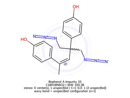 Chemical structure of Bisphenol A Impurity 33