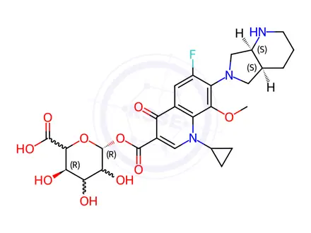 Chemical structure of Moxifloxacin Acyl Glucuronide