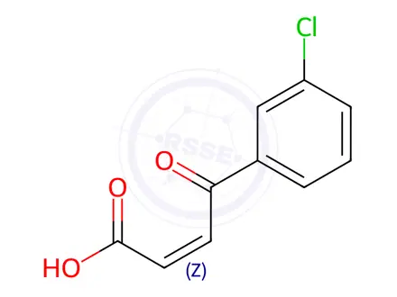 Chemical structure of 4-(3-Chlorophenyl)-4-oxo-2-butenoic Acid