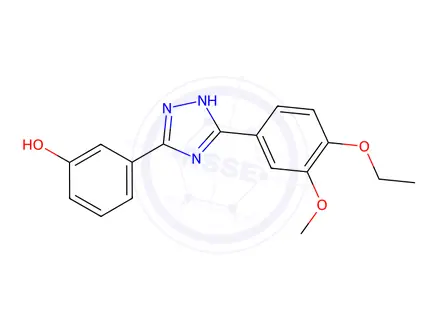 Chemical structure of 3-(5-(4-Ethoxy-3-methoxyphenyl)-1H-1,2,4-triazol-3-yl)phenol
