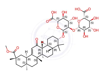 Chemical structure of Glycyrrhizic Acid Impurity 110