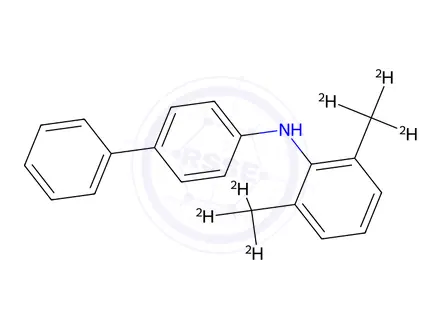 Chemical structure of N-(2,6-bis(methyl-d3)phenyl)-[1,1'-biphenyl]-4-amine