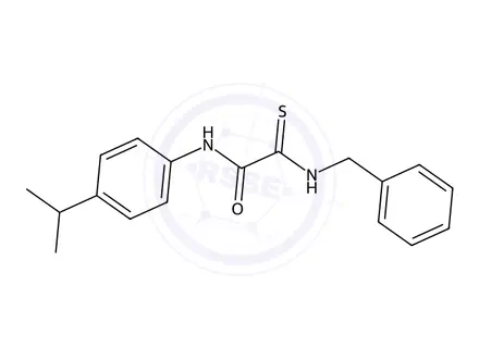 Chemical structure of 2-(Benzylamino)-N-(4-isopropylphenyl)-2-thioxoacetamide
