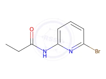 Chemical structure of N-(6-bromopyridin-2-yl)propionamide