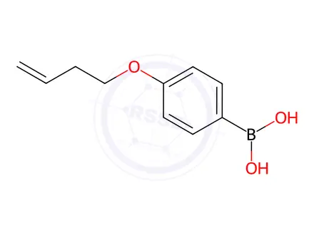 Chemical structure of [4-(but-3-en-1-yloxy)phenyl]boronic acid
