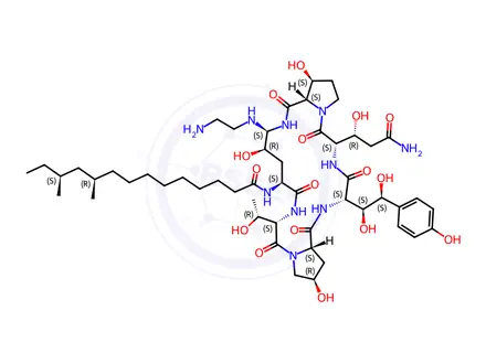 Chemical structure of Caspofungin Impurity 53