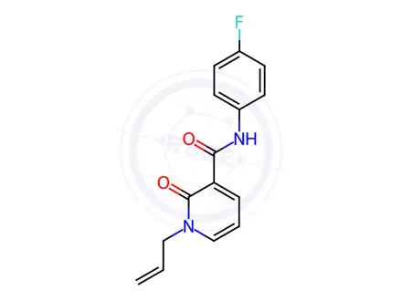 Chemical structure of N-(4-Fluorophenyl)-2-oxo-1-(prop-2-en-1-yl)-1,2-dihydropyridine-3-carboxamide