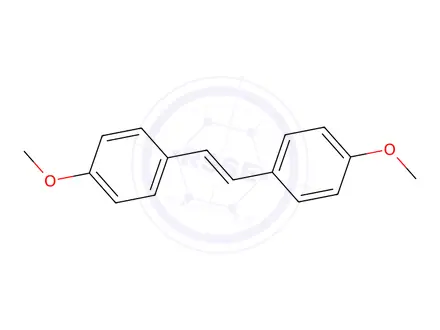 Chemical structure of 4,4'-Dimethoxy-trans-stilbene