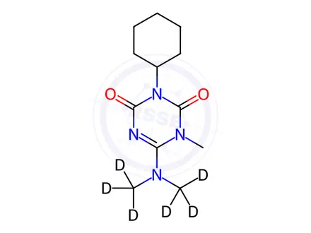 Chemical structure of Hexazinone-d6