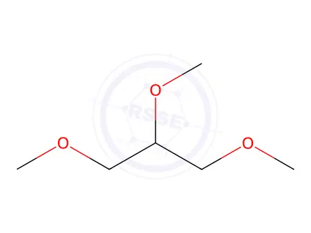 Chemical structure of 1,2,3-Trimethoxypropane