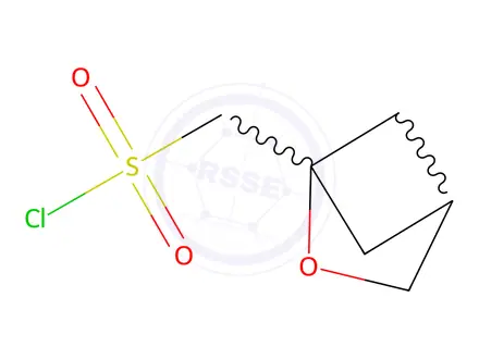 Chemical structure of {2-OXABICYCLO[2.1.1]HEXAN-1-YL}METHANESULFONYL CHLORIDE