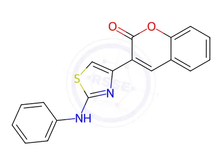 Chemical structure of 3-(2-(phenylamino)thiazol-4-yl)-2H-chromen-2-one