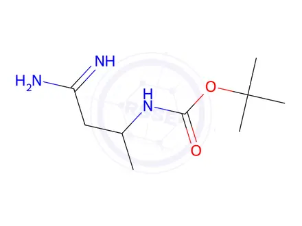 Chemical structure of tert-butyl N-(1-carbamimidoylpropan-2-yl)carbamate