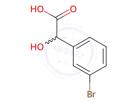 Chemical structure of 3-Bromomandelic acid