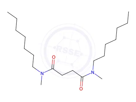 Chemical structure of N,N inverted exclamation marka-Diheptyl-N,N inverted exclamation marka-dimethyl-1,4-butanediamide