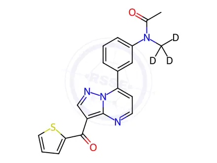 Chemical structure of Indiplon-d3