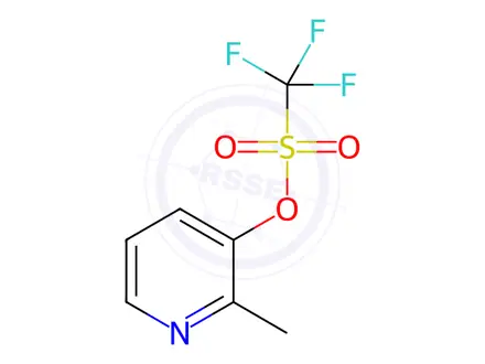 Chemical structure of Methanesulfonic acid, 1,1,1-trifluoro-, 2-methyl-3-pyridinyl ester