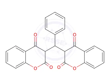 Chemical structure of Warfarin impurity 11